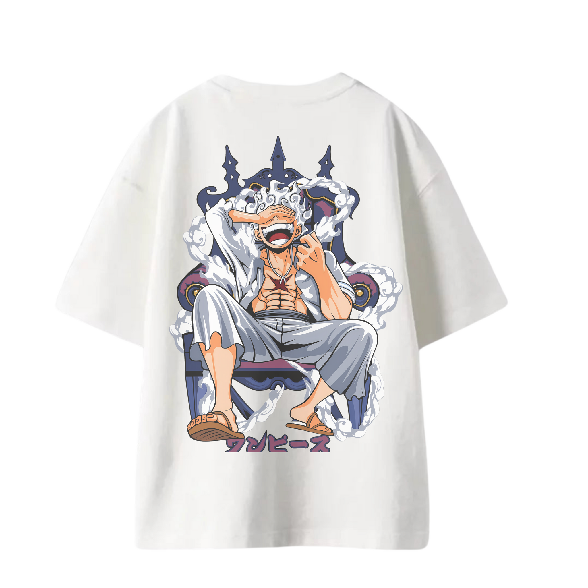 Throne of Nika – Luffy Gear 5 Oversized Tee